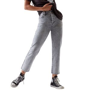PacSun Gray High Rise Straight Denim